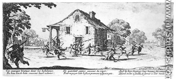 The Pillaging of an Inn, plate 4 from 