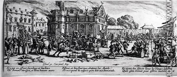 The Destruction of a Monastery, plate 6 from 