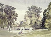 West End of the Serpentine, Kensington Gardens - William Callow