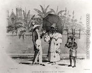 Sunday Morning in Town, from 'Bridgen's West Indian Sketches', 1851 - Richard Bridgens