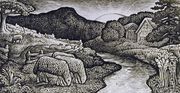 The Sheep of his Pasture, c.1828 - Edward Calvert