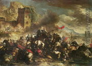 Cavalry skirmishes between Crusaders and Turks (2) - Nicolino Calyo