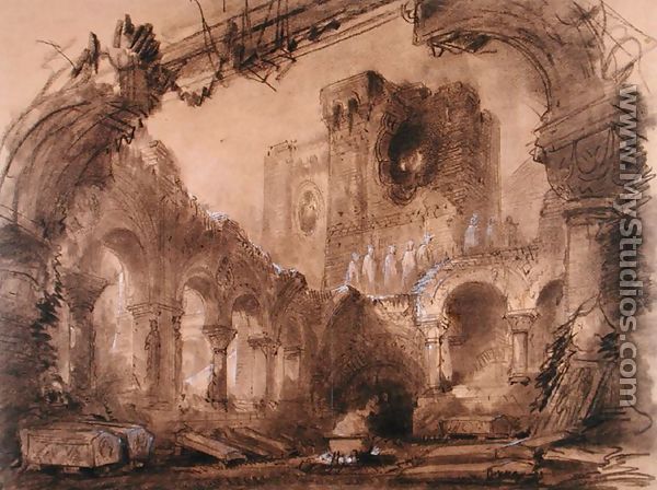 Ruins, scenery design for a performance of 