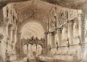 Set design for Act II of a performance of the opera 'Macbeth' - Charles Antoine Cambon