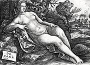 Venus Reclining in a Landscape, 1517 - Domenico Campagnola