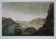 Quebec and the St. Lawrence River, plate 4 from 'Le Costume Ancien et Moderne', Volume 1 - Felice Campi