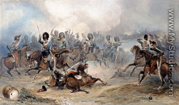 Captain Norman Ramsay, Royal Horse Artillery, Galloping his Troop Through the French Army to Safety at the Battle of Fuentes d