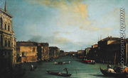 View of The Grand Canal from the Rialto Bridge - (Giovanni Antonio Canal) Canaletto