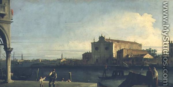 The Church of S. Giovanni dei Battuti, Murano - (Giovanni Antonio Canal) Canaletto