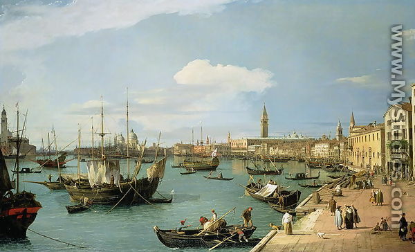 The Riva degli Schiavoni, looking West - (Giovanni Antonio Canal) Canaletto