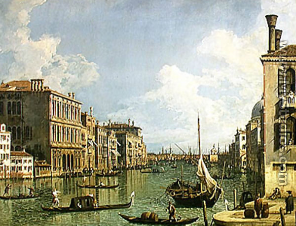 View of the Grand Canal - (Giovanni Antonio Canal) Canaletto
