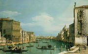 The Grand Canal Venice looking East from the Campo di San Vio - (Giovanni Antonio Canal) Canaletto