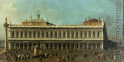 The Library and the Piazzetta, Venice - (Giovanni Antonio Canal) Canaletto