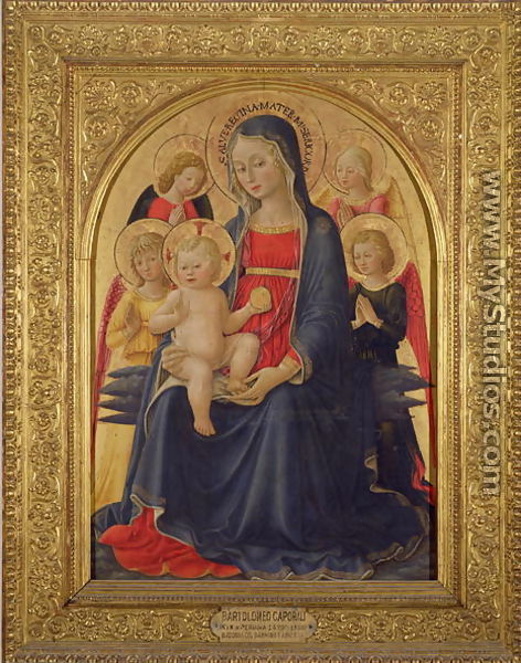 Madonna and Child with Angels, c.1467 - Bartolomeo Caporali