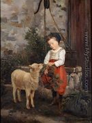 The Pet Lamb, 1877 - Camille-Leopold Cabaillot-Lasalle