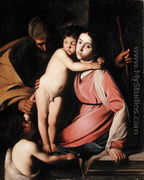The Holy Family with St. John the Baptist - (Michelangelo) Caravaggio