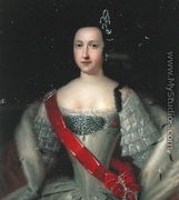 Portrait of Princess Anna (1718-46), the Mother of Emperor Ivan VI (1740-64), after 1733 - Louis Caravaque