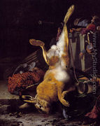 A Still Life Of Dead Game And Hunting Equipment - Melchior de Hondecoeter