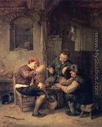 Three Peasants at an Inn - Adriaen Jansz. Van Ostade