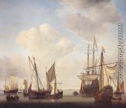Warships at Amsterdam - Willem van de, the Younger Velde