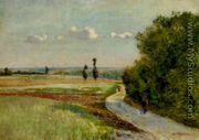 A path in a pastoral landscape - Claude Vignon