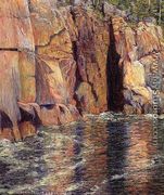 The Cliffs at Ironbound Island, Maine - John Leslie Breck