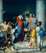 Casting out the Money Changers - Carl Heinrich Bloch