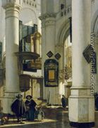 Interior of a Protestant Gothic Church - Emanuel de Witte
