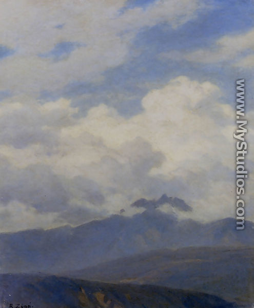 A View Of Mount Pilatus - Robert Zund