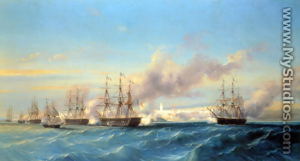 The Attack of Mogador by the French Fleet - Serkis Diranian