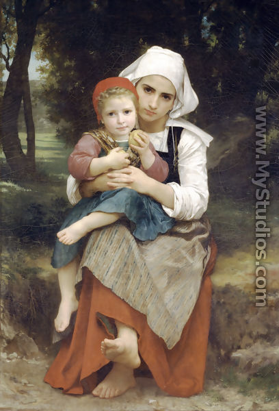Frère et sœur Bretons (Breton Brother and Sister) - William-Adolphe Bouguereau