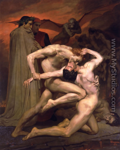 Dante et Virgile au Enfers (Dante and Virgil in Hell) - William-Adolphe Bouguereau