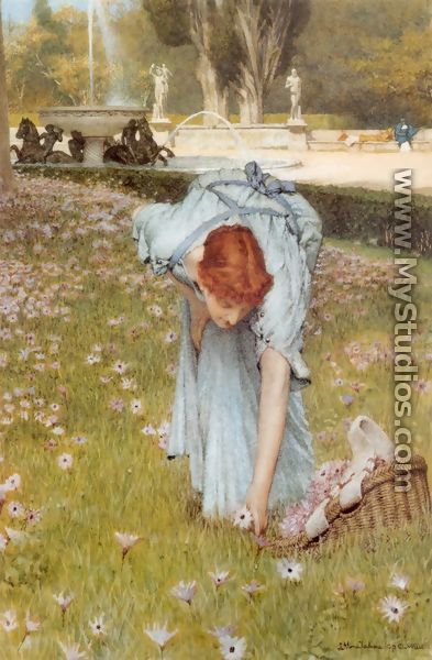 Flora (or Spring in the Gardens of the Villa Borghese) - Sir Lawrence Alma-Tadema