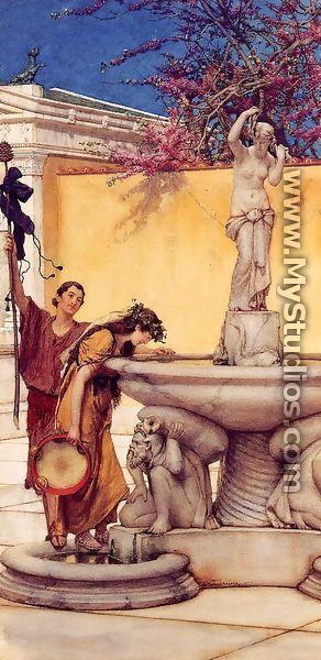 Between Venus and Bacchus - Sir Lawrence Alma-Tadema