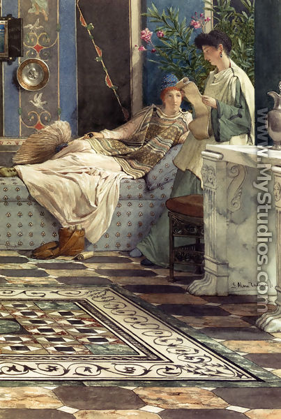 From An Absent One - Sir Lawrence Alma-Tadema