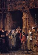 Leaving Church in the Fifteenth Century - Sir Lawrence Alma-Tadema
