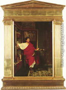 A Roman Scribe Writing Dispatches - Sir Lawrence Alma-Tadema