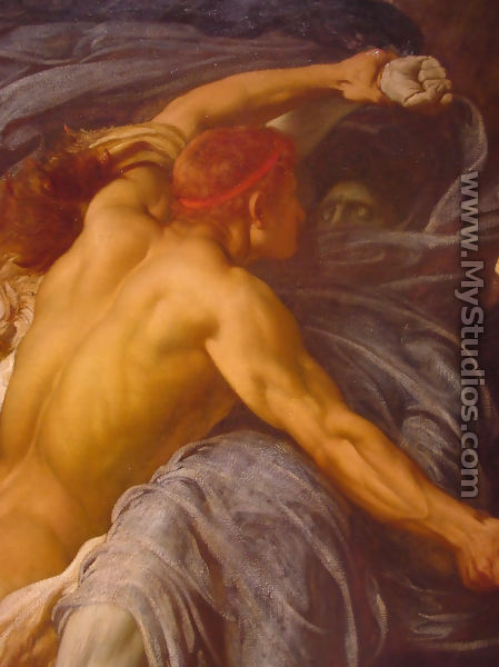 Hercules Wrestling with Death for the Body of Alcestis [detail #1] - Lord Frederick Leighton