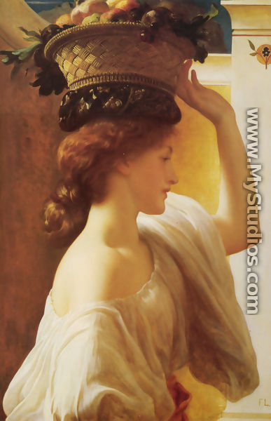Eucharis - A Girl with a Basket of Fruit - Lord Frederick Leighton