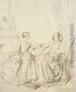 Comtesse Charles d'Agoult, née Marie de Flavigny, and Her Daughter Claire d'Agoult - Jean Auguste Dominique Ingres