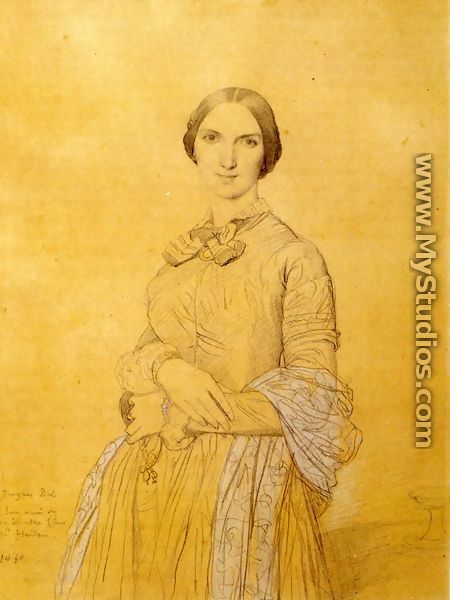 Madame Hippolyte Flandrin, born Aimée Caroline Ancelot - Jean Auguste Dominique Ingres