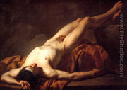 Male Nude known as Hector - Jacques Louis David