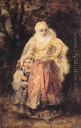 Oriental Woman and Her Daughter - Narcisse-Virgile Díaz de la Peña