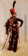 A Rank Soldier of the 7th Hussar Regiment - Jean Baptiste Edouard Detaille