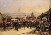 Chorus Of The Fourth Infantry Battalion At Tsarskoe Selo - Jean Baptiste Edouard Detaille