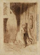 Faust: Margaret in the Church - Dante Gabriel Rossetti