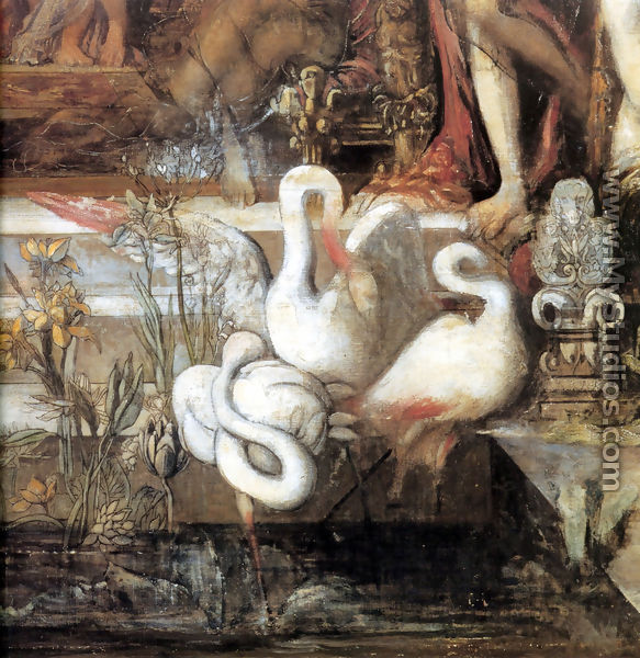 The Daughters of Thespius - detail - Gustave Moreau