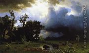 Buffalo Trail (or The Impending Storm) - Albert Bierstadt