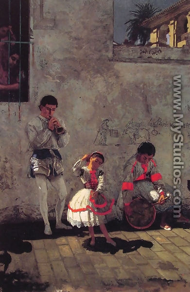 A Street Scene in Seville - Thomas Cowperthwait Eakins
