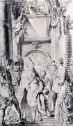 Saint Gregory With Saints Domitilla, Maurus, And Papianus - Peter Paul Rubens
